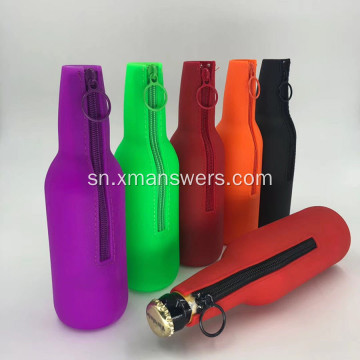 Custom Reusable Embossed Logo Silicone Bottle Sleeve